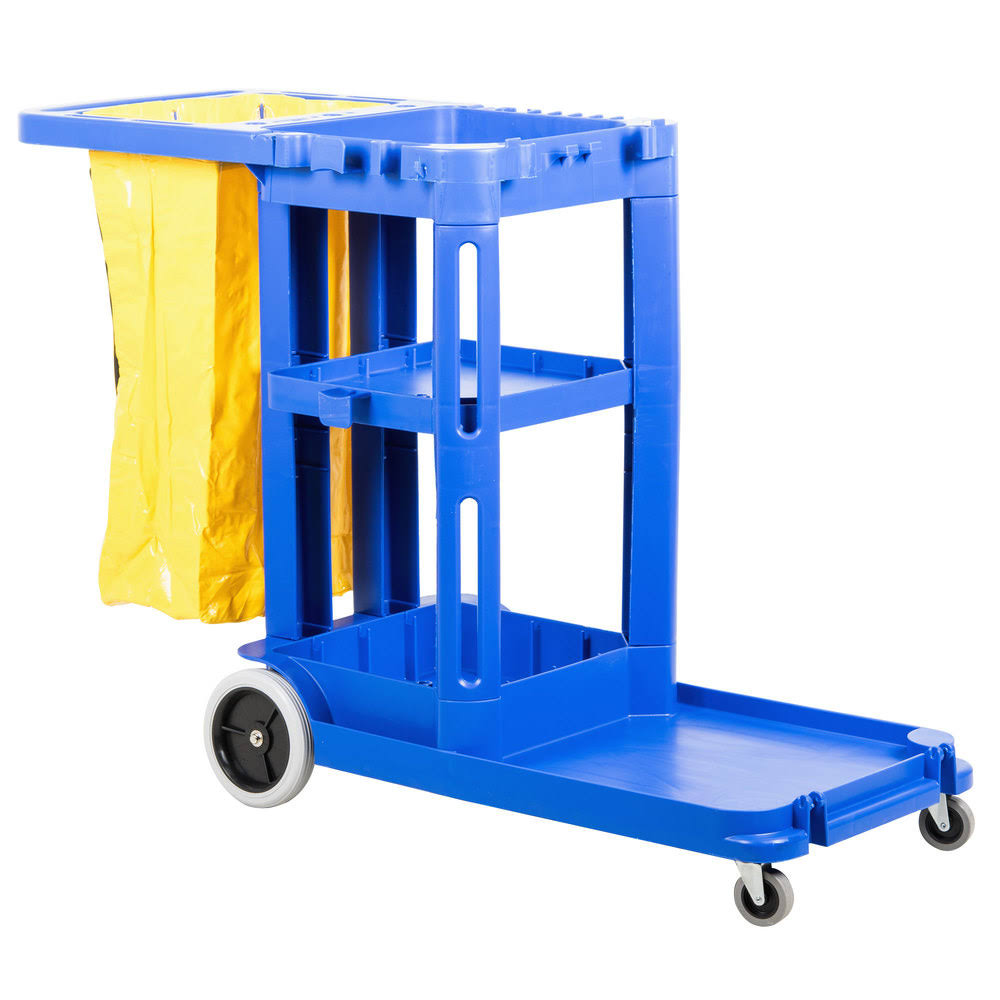 Janitor Cart with Vinyl Bag Q384