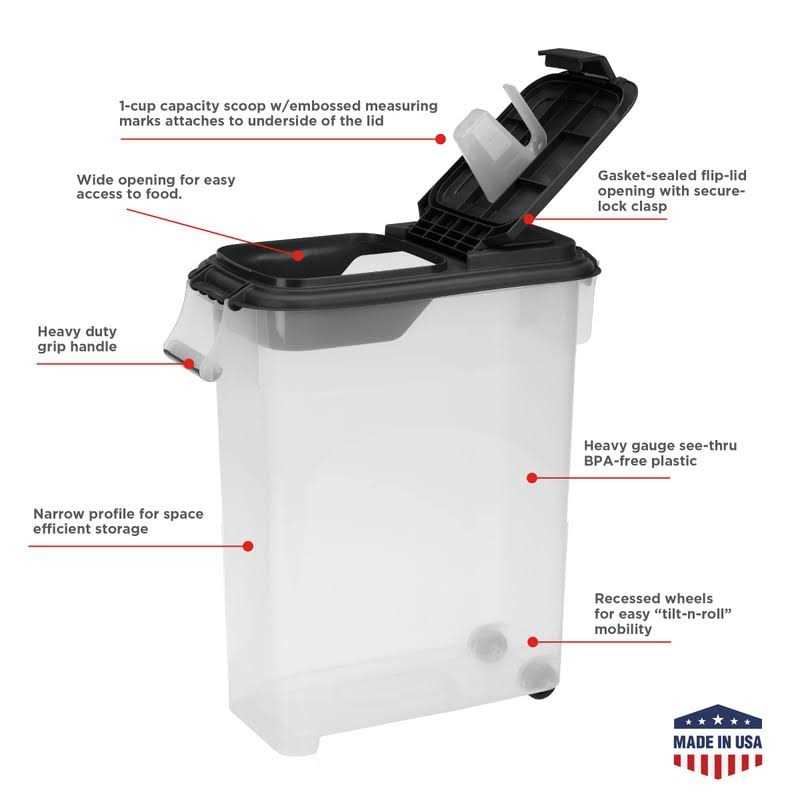 50 QT Airtight Pet Food Storage Container Z817699