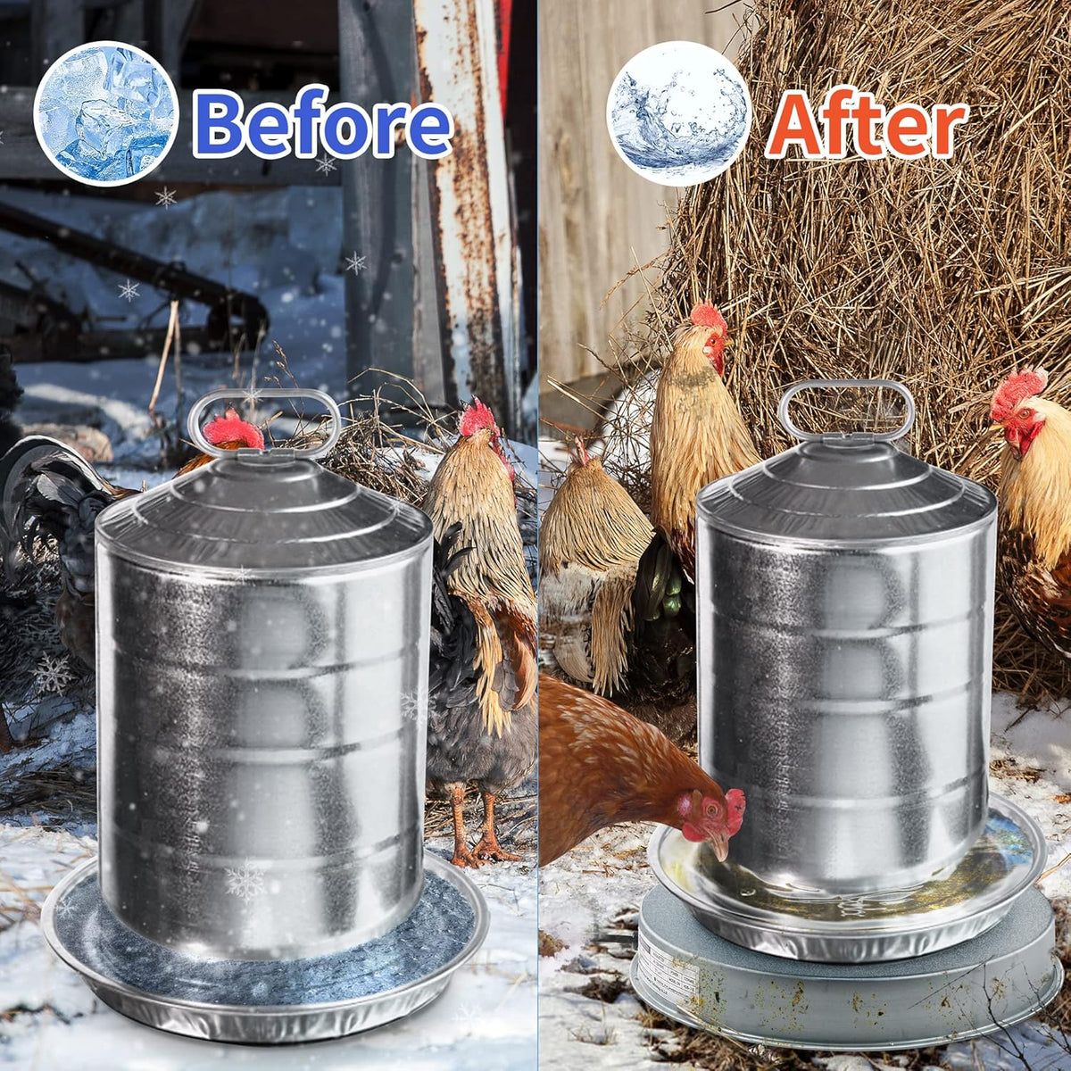 Heated Base Chicken Water Heater 125 Watts G256