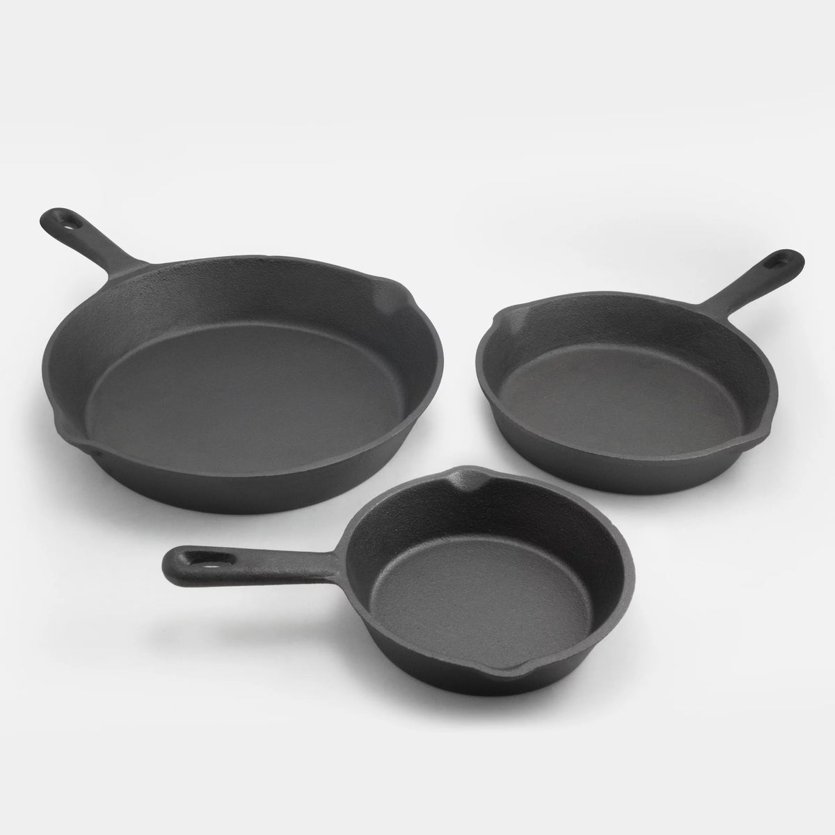 3 Pc Cast Iron Skillet Set S10510