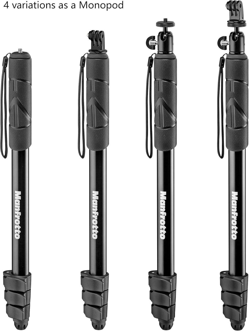 Black 2-in-1 Monopod & Pole Pack of 2 M623