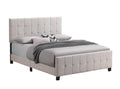 Beige Queen Upholstered Panel Bed T418728