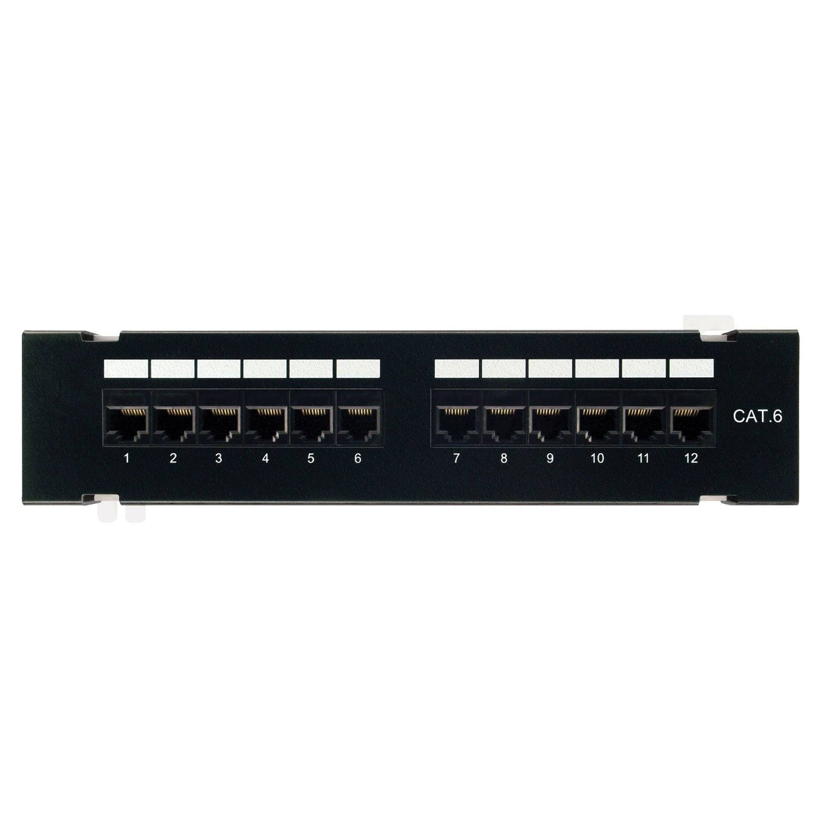 Category 6 Mini Patch Panel, 12 Port, Wall Mount G265