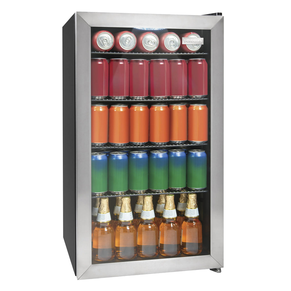 3.5 Cu. Ft. 135 Can Stainless Steel Beverage Cooler W411