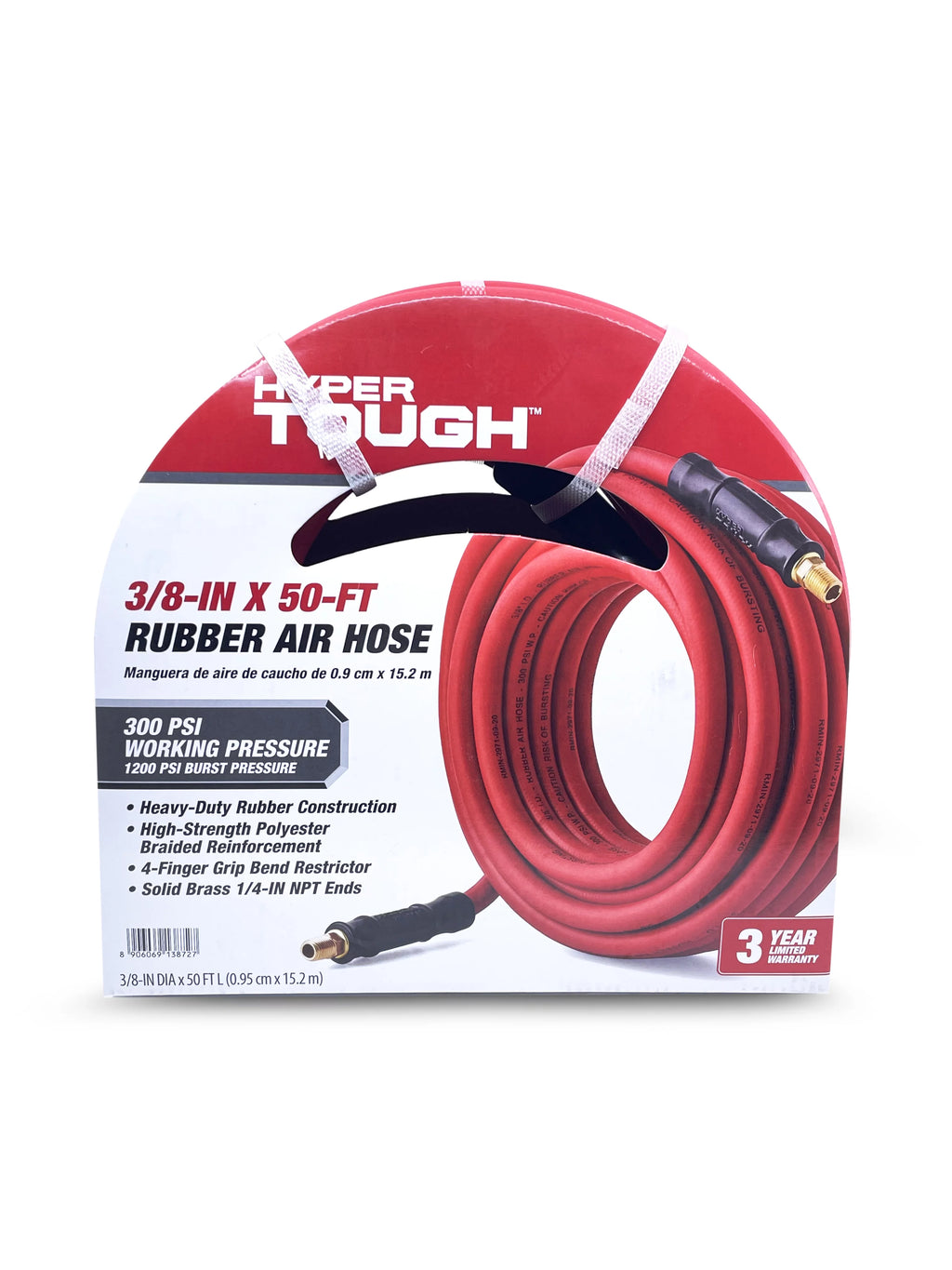 Rubber Air Hose 3/8 x 50' Z1321