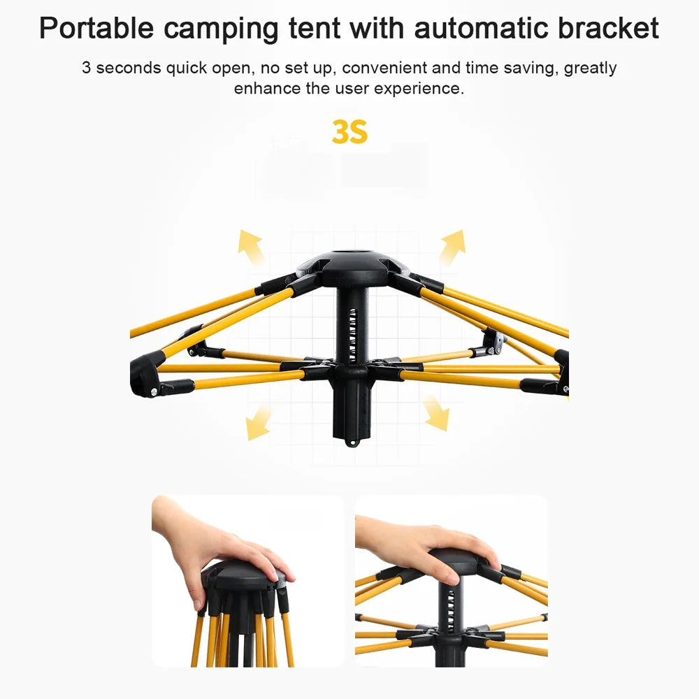 3 4 Person Windproof Rainproof Camping Tent F3292