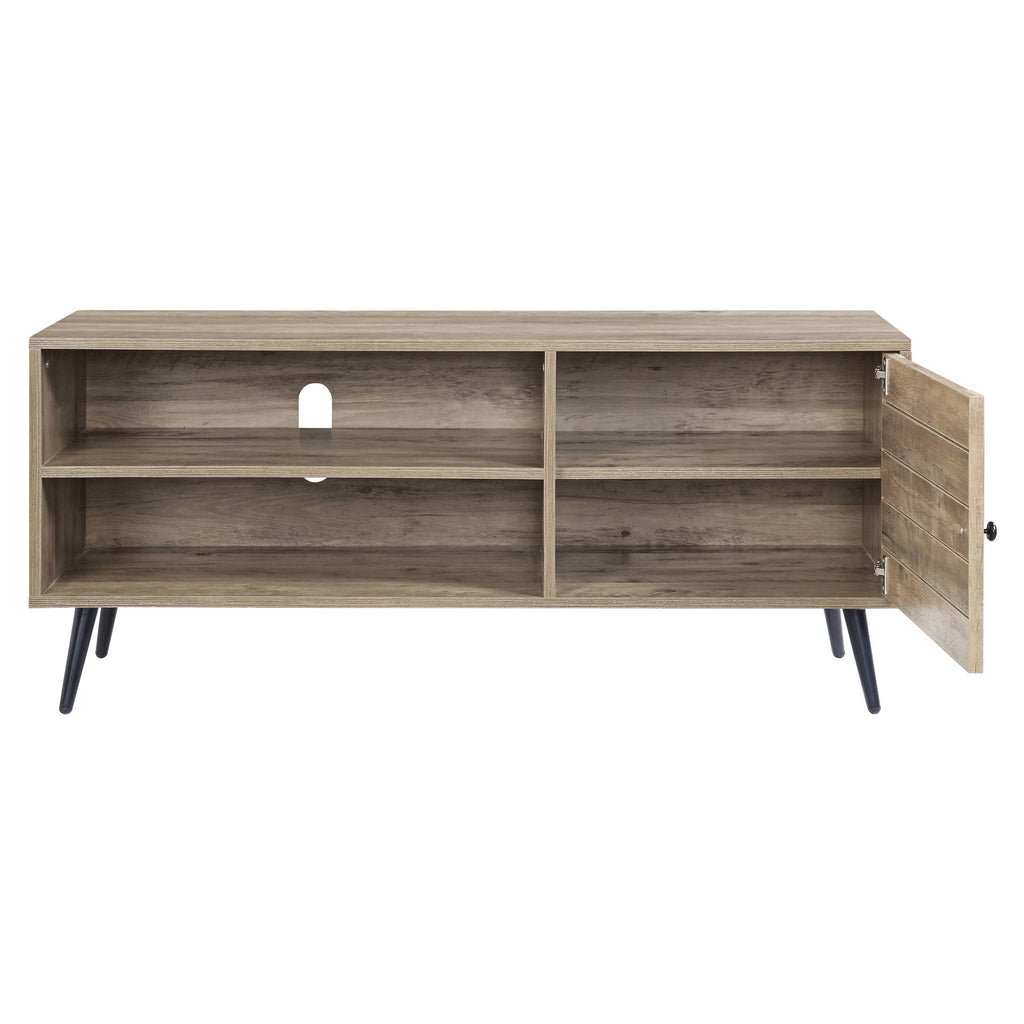 Rustic Oak Black TV Stand C157564
