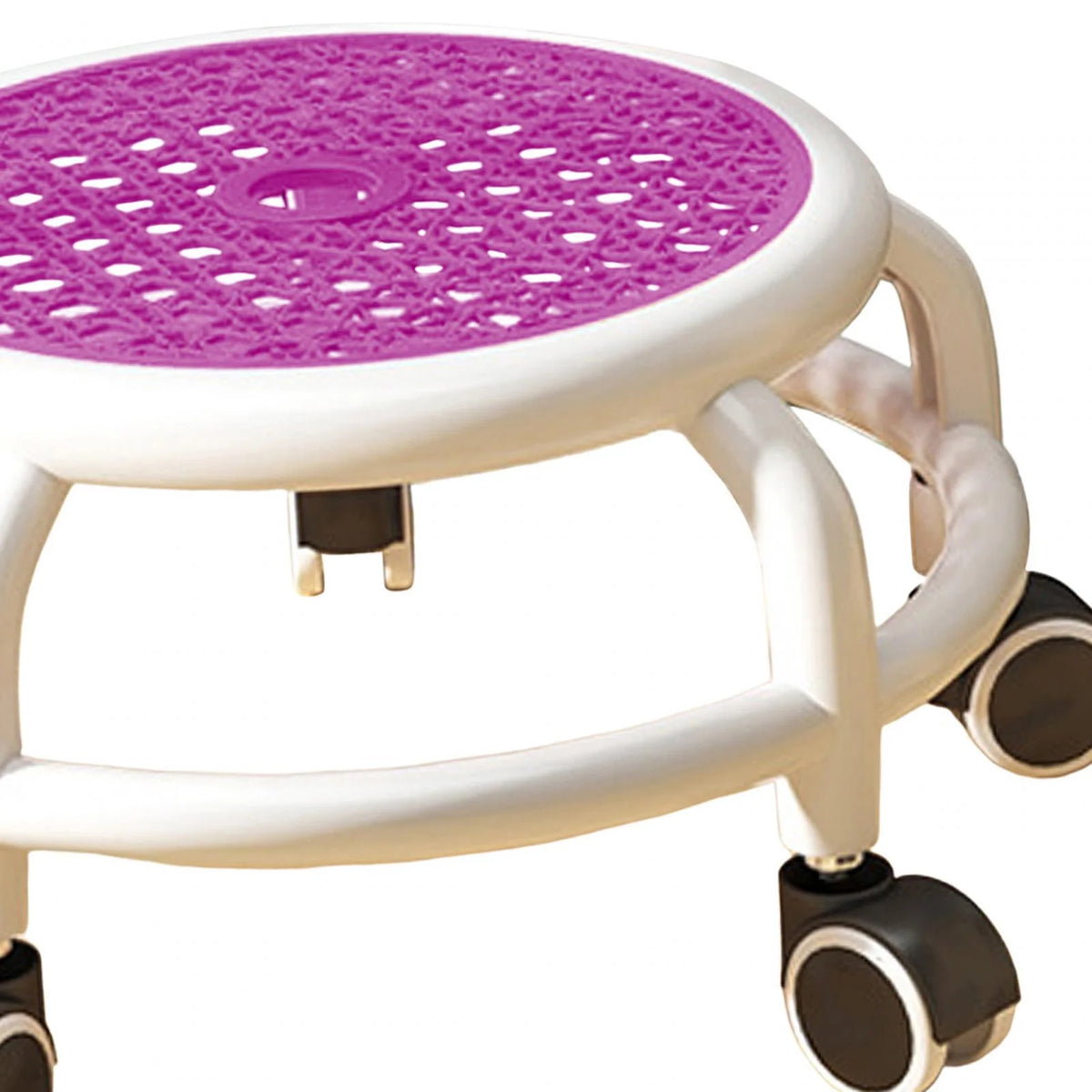 Violet Stool with Universal Wheels Z389
