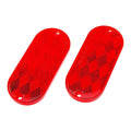 Red Oval Stick-On Reflectors 2-Pack C45703