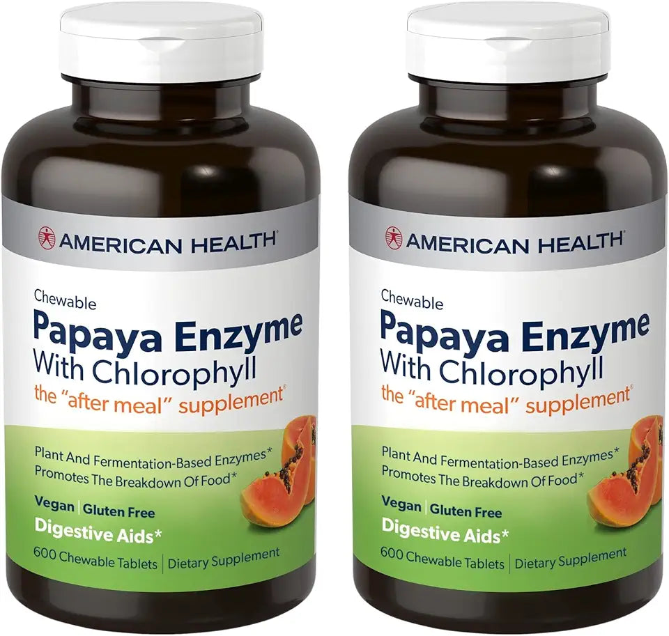 Papaya Enzyme with Chlorophyll Chewable Tablets 2 Pack Y744072