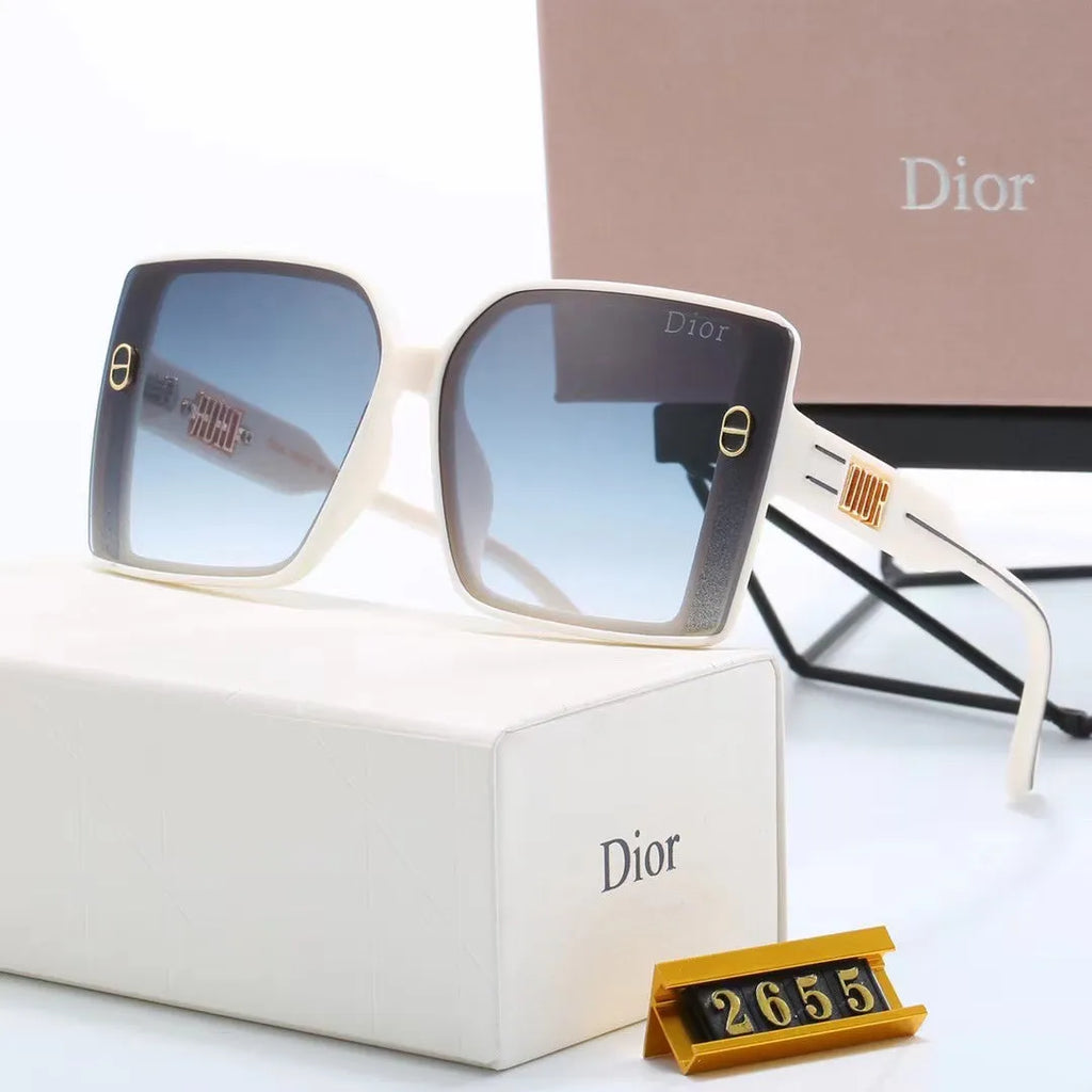 Fashion CD Letter Temple Stripe Sunglasses P347