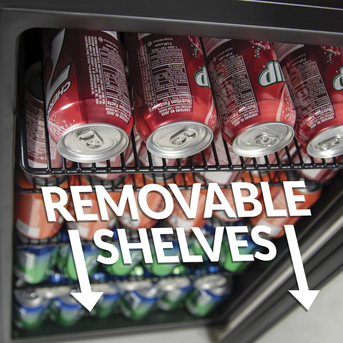 3.5 Cu. Ft. 135 Can Stainless Steel Beverage Cooler W411