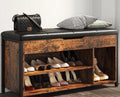 Lift Top Shoe Storage Bench with Cushion G4572