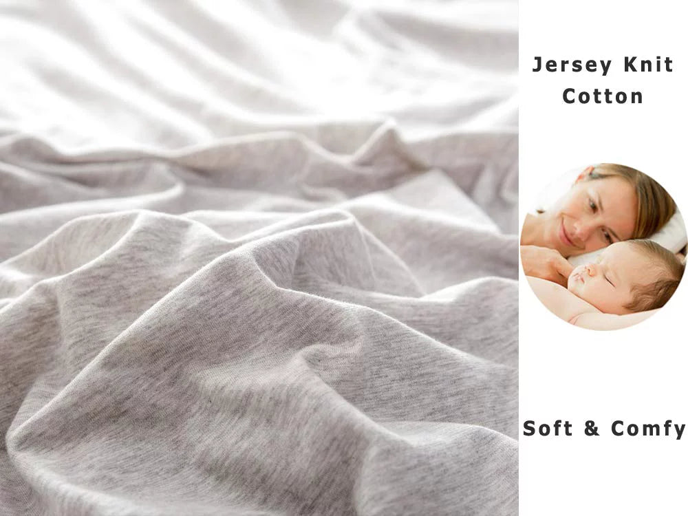 Jersey Knit Cotton Fitted Bottom Sheet King Size V499