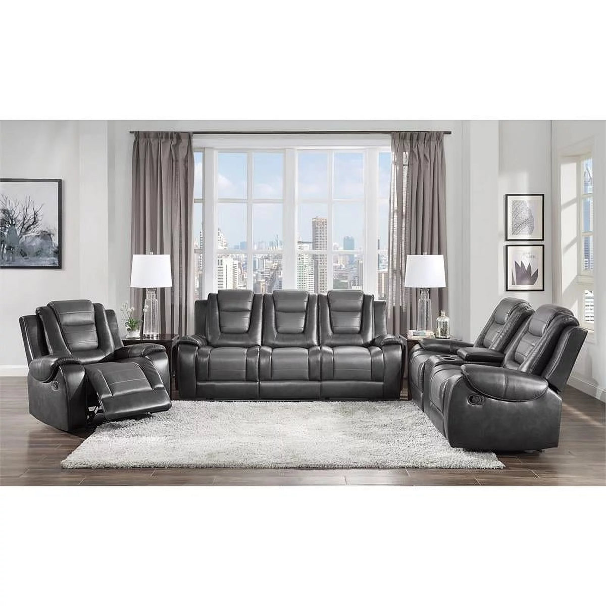 Faux Leather Reclining Chair P93971