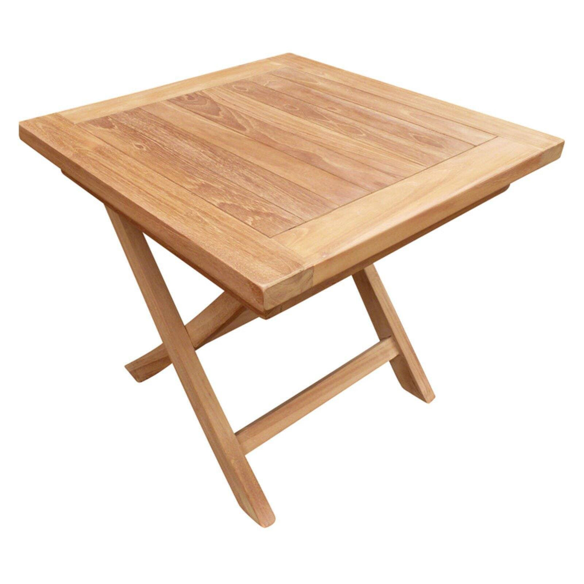 Teak Patio Folding End Table N37660