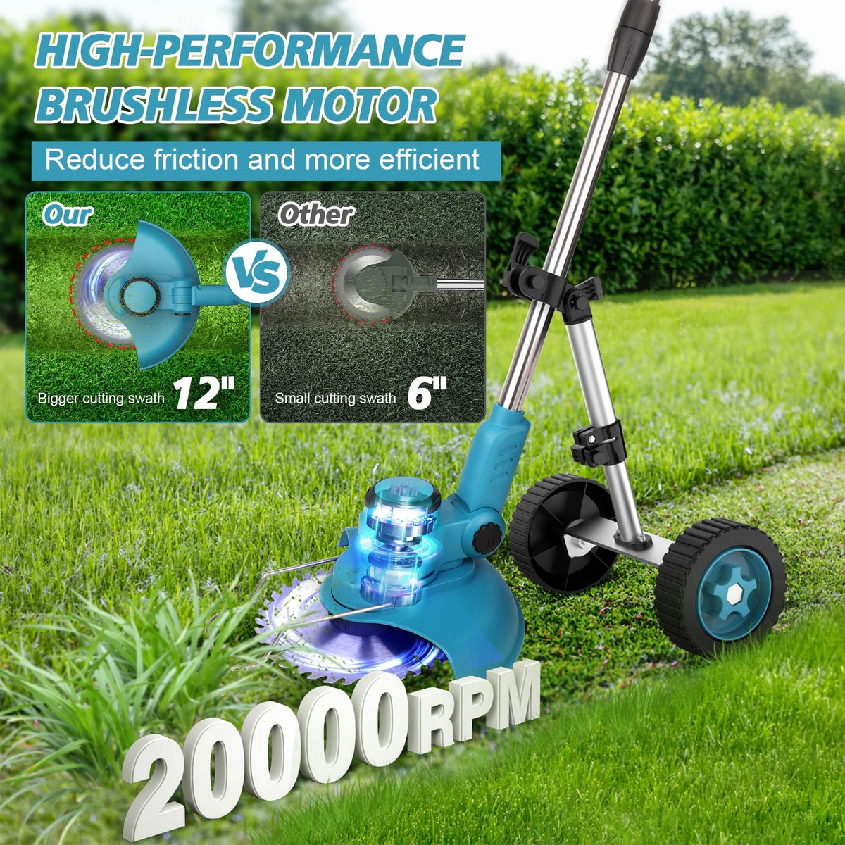 Cordless Electric String Trimmer Edger I855614