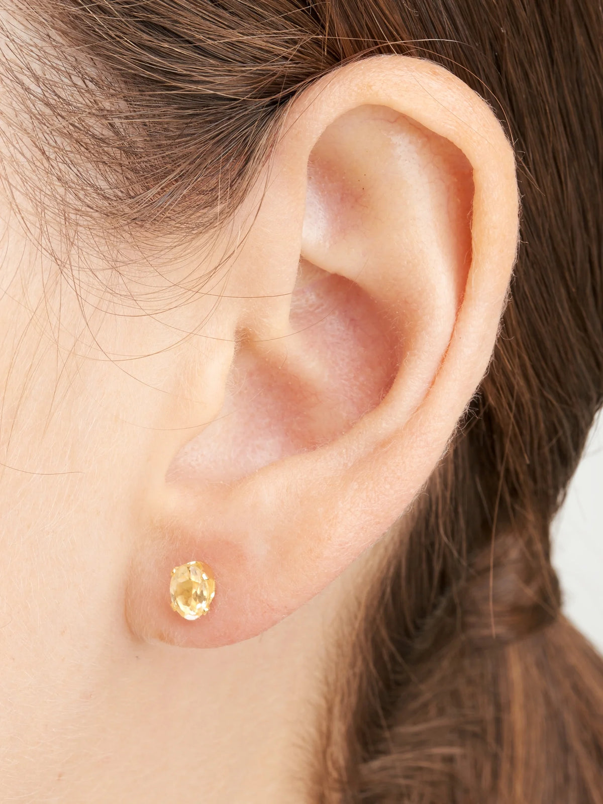 18K Gold over Sterling Silver Stud Earring Set Y98454