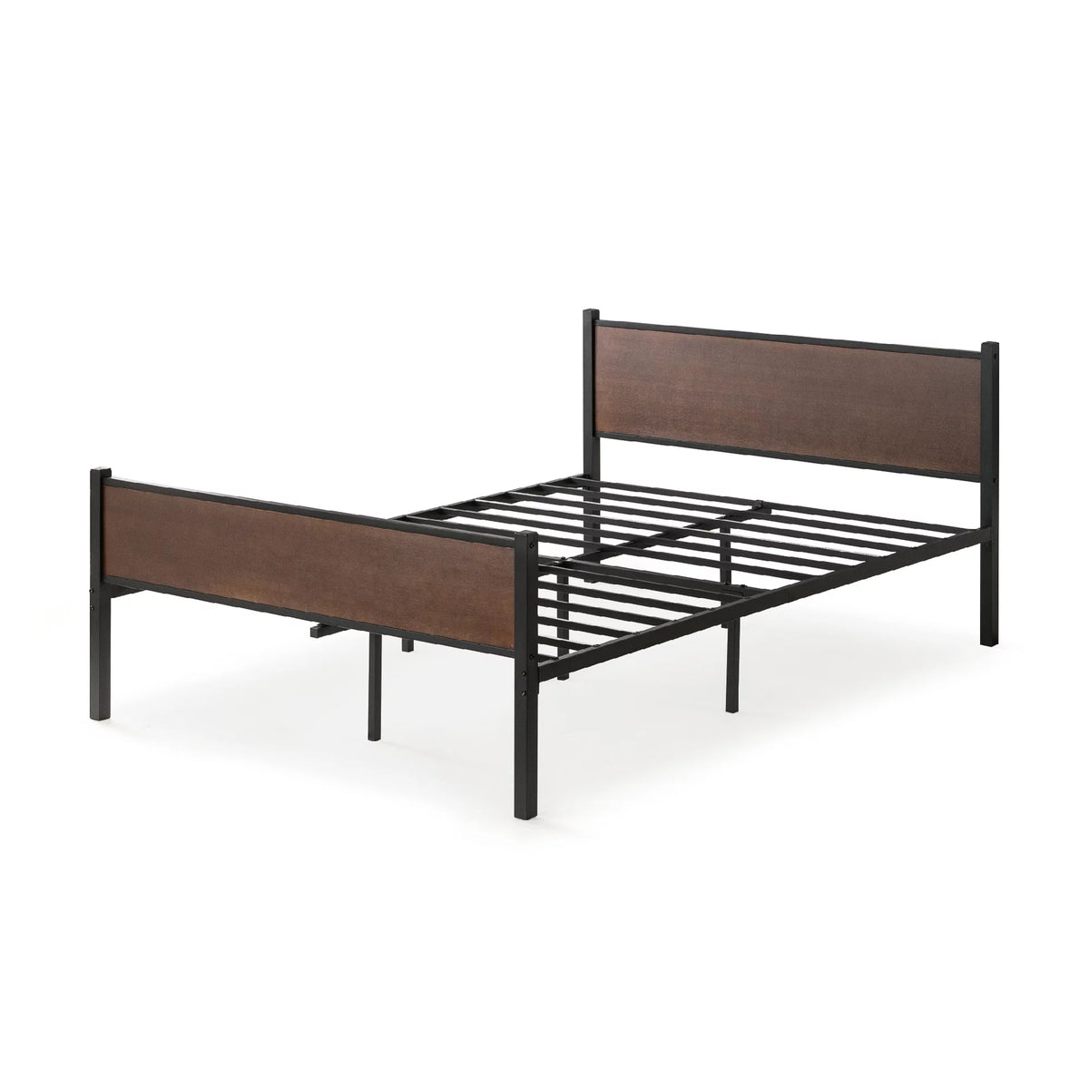 Queen Bamboo and Metal Platform Bed Frame H127016