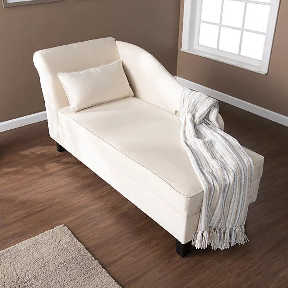 Khaki Chaise Lounge with Storage T92854