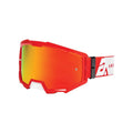 Youth MX Offroad Goggles with Mirror Lens White/Red U231777