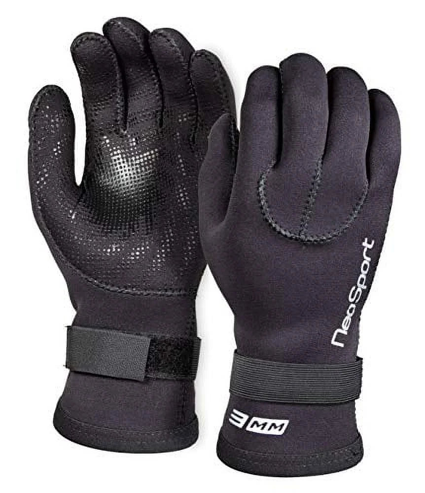 Black XX-Large Neoprene Five Finger Glove Z7688