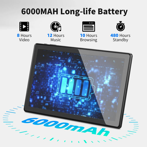 10in Android 12 Tablet 8gb RAM 128gb ROM IPS Screen U2394