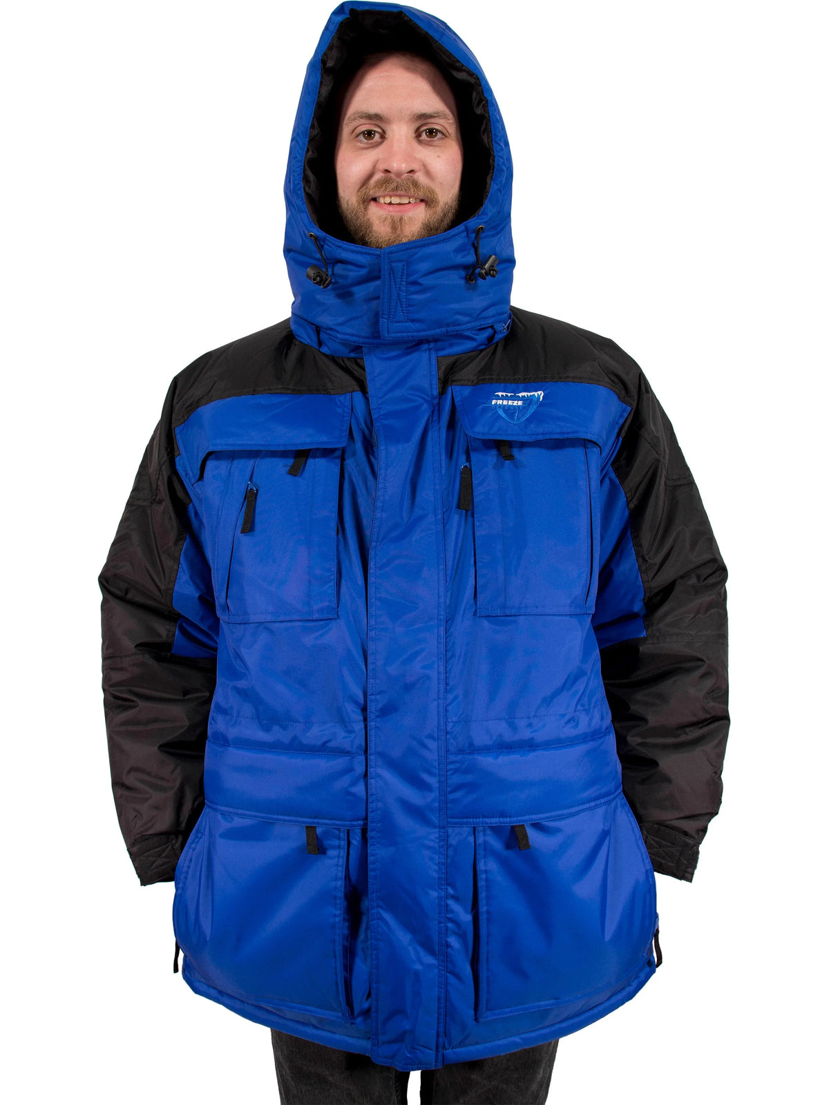 3in1 Winter Jacket Coat Parka & Vest (4XL, Blue) L590381