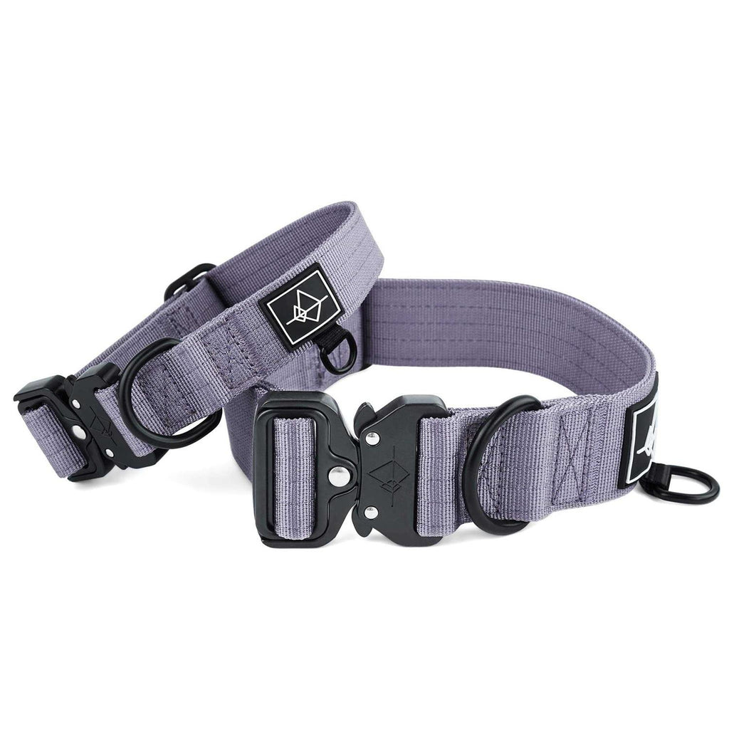 Adjustable Heavy Duty Nylon Dog Collar with Metal Buckle D221612