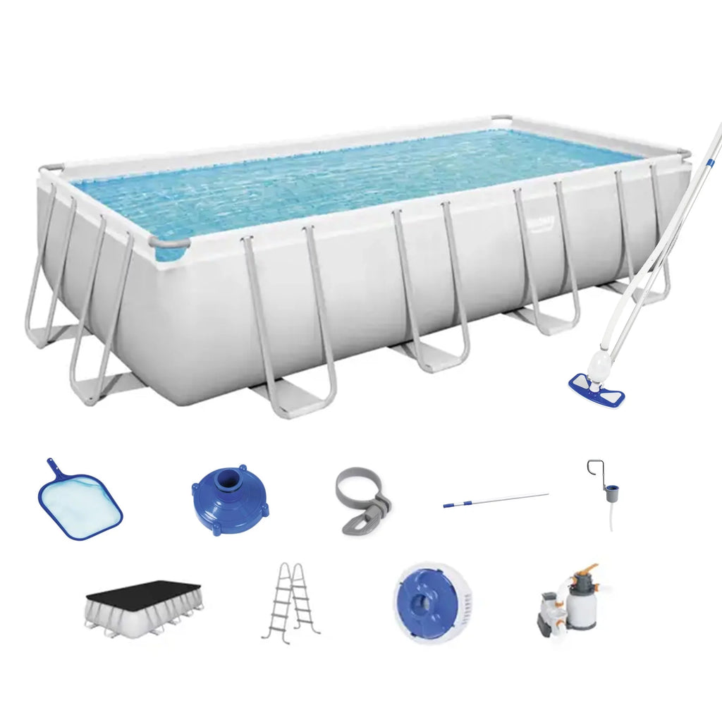 18ft x 9ft x 4ft Rectangular Above Ground Swimming Pool Z99696