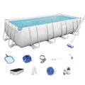 18ft x 9ft x 4ft Rectangular Above Ground Swimming Pool Z99696