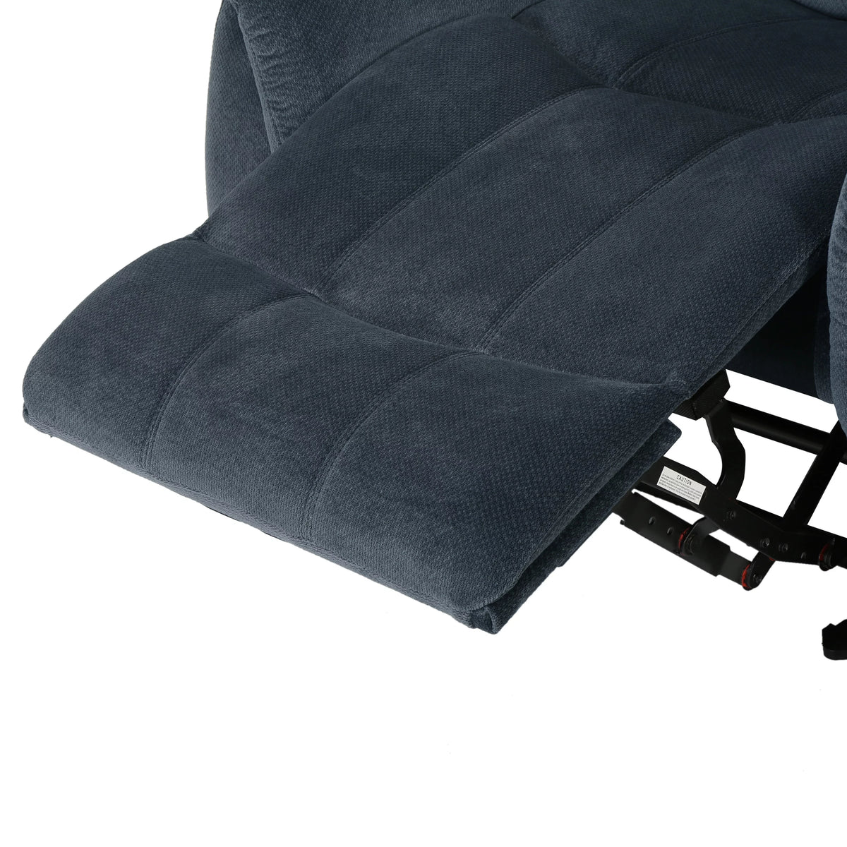 Steel Gray Fabric Recliner A25436