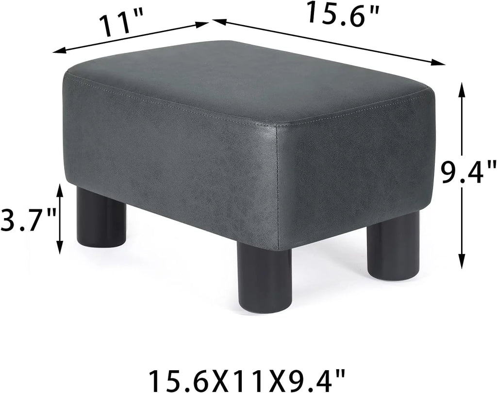 Fabric Rectangular Footstool Ottoman E1655