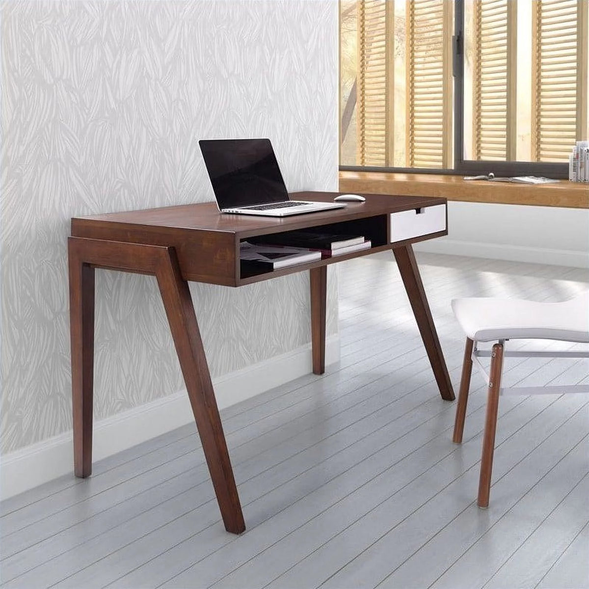 Mid-Century Solid Wood Desk M540
