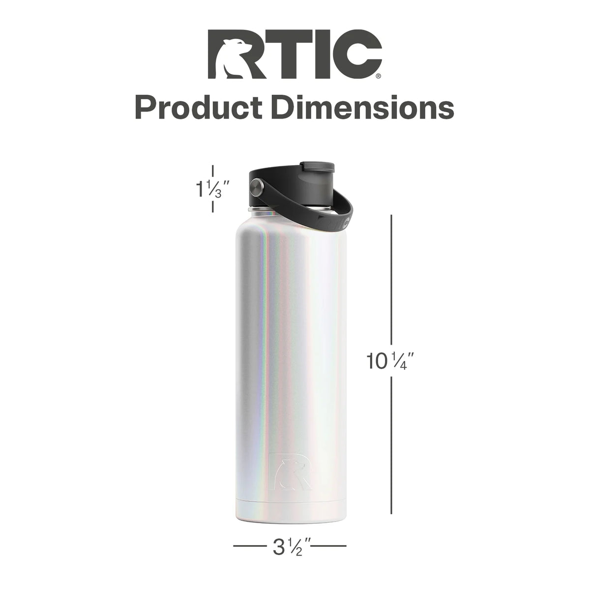 40 oz Stainless Steel Insulated Bottle with Wide Mouth Lid B8538