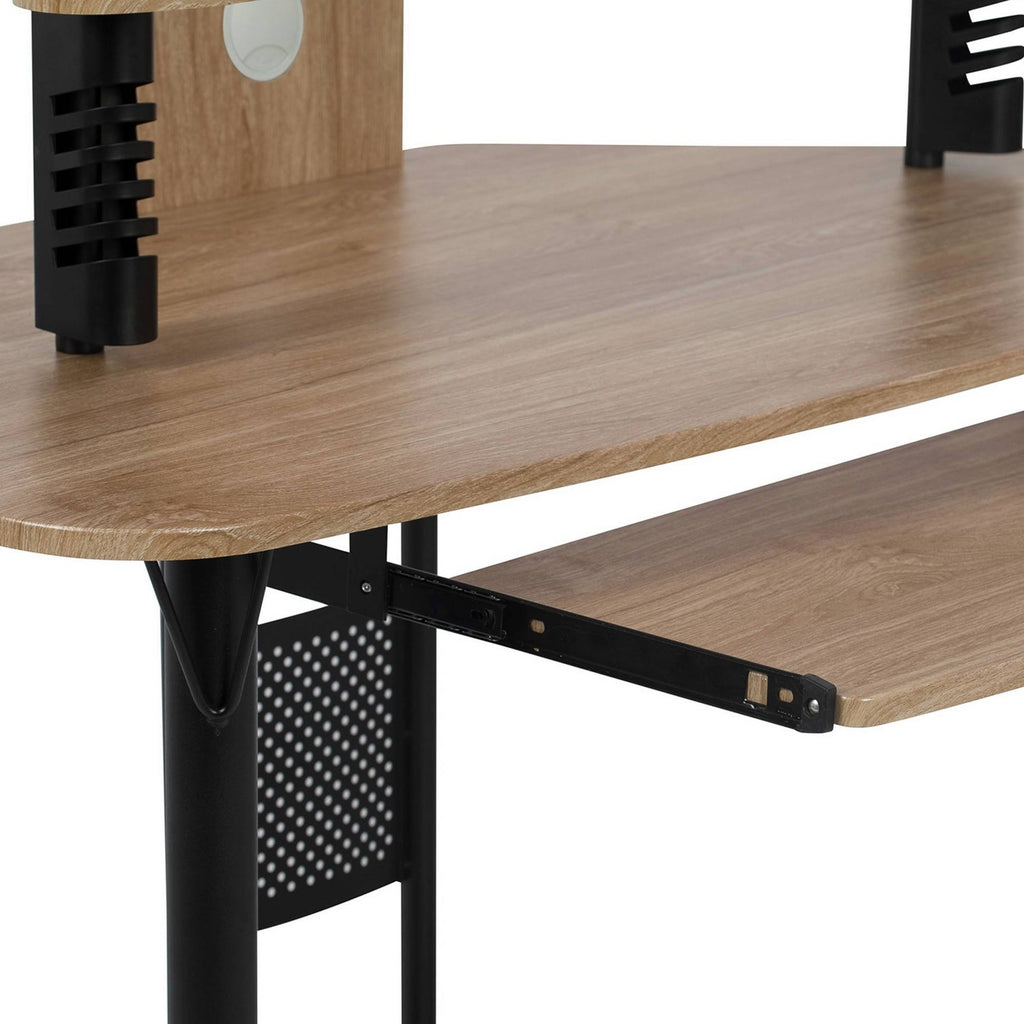 Arch Corner Computer Desk with Hutch / Tower Z173075
