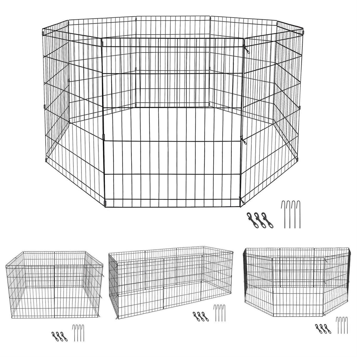 Foldable Dog Playpen 8 Panels B60012
