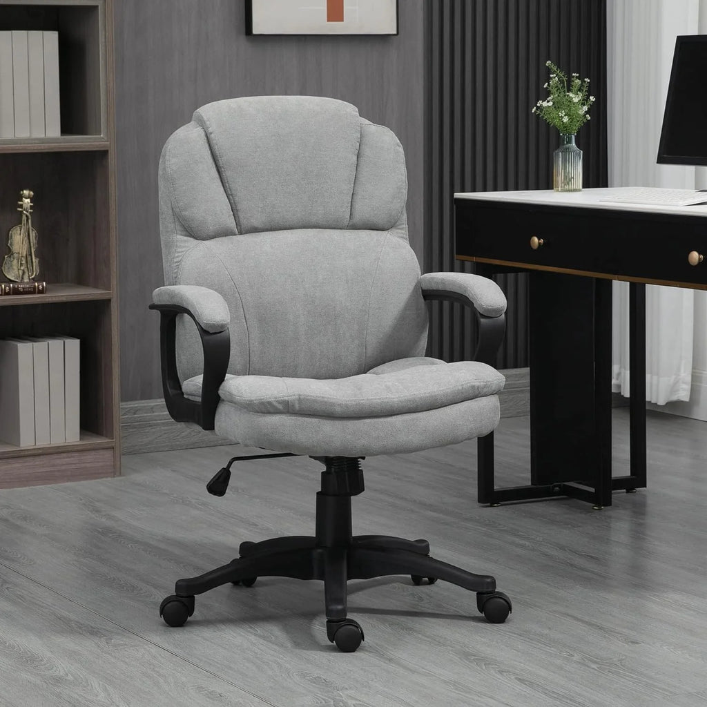 Gray Massage Office Chair with USB Power V814
