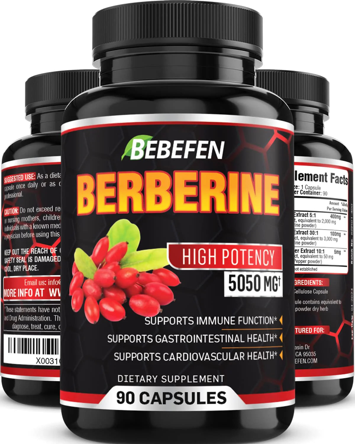 Berberine Capsules 90 Capsules N3510