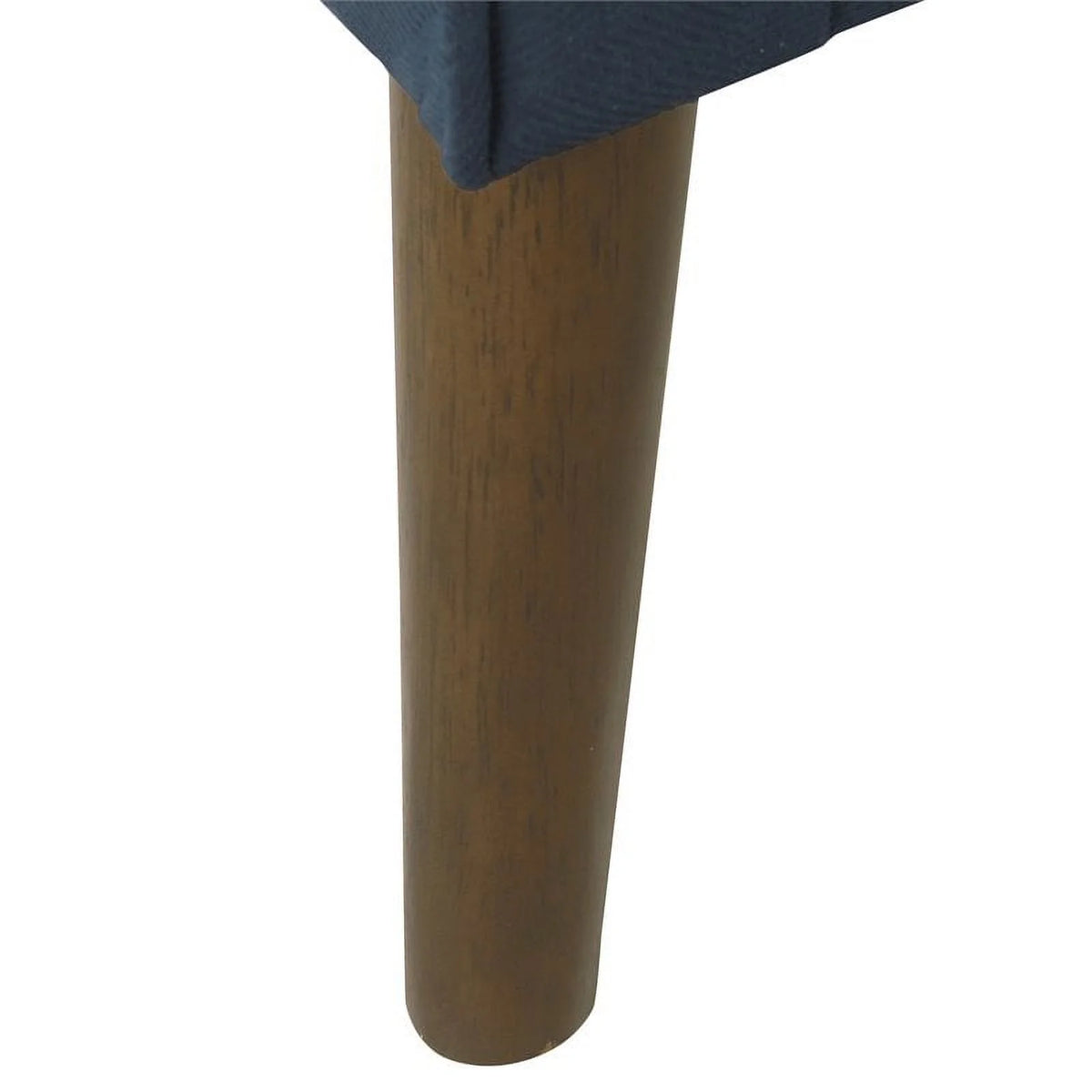 Modern Wood and Velvet Accent Chair in Blue Q812618