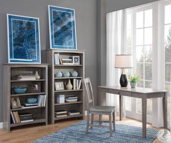 Taupe Gray Shaker Bookcase J4486