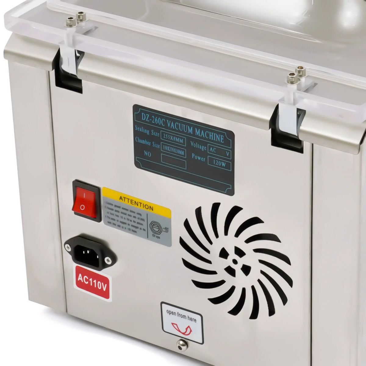 5.5L Commercial Tabletop Chamber Vacuum Sealer 120W 110V O3092