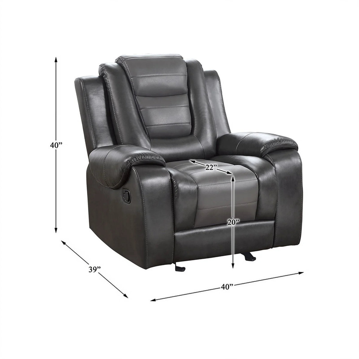 Faux Leather Reclining Chair P93971