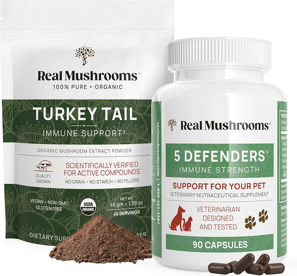 Turkey Tail Powder and Capsules Bundle K915662