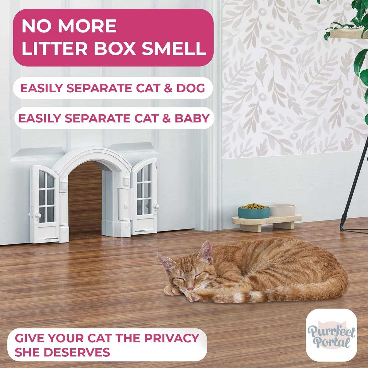 Cat Door for Average-Sized Cats Up to 20 lbs D479849