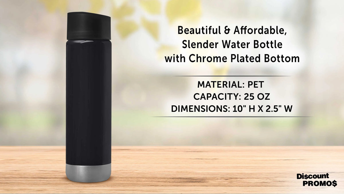 6 Pack 25 oz PET Plastic Water Bottles V634