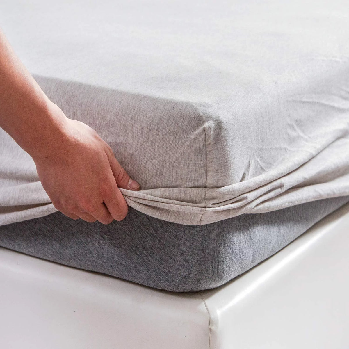 Jersey Knit Cotton Fitted Bottom Sheet King Size V499