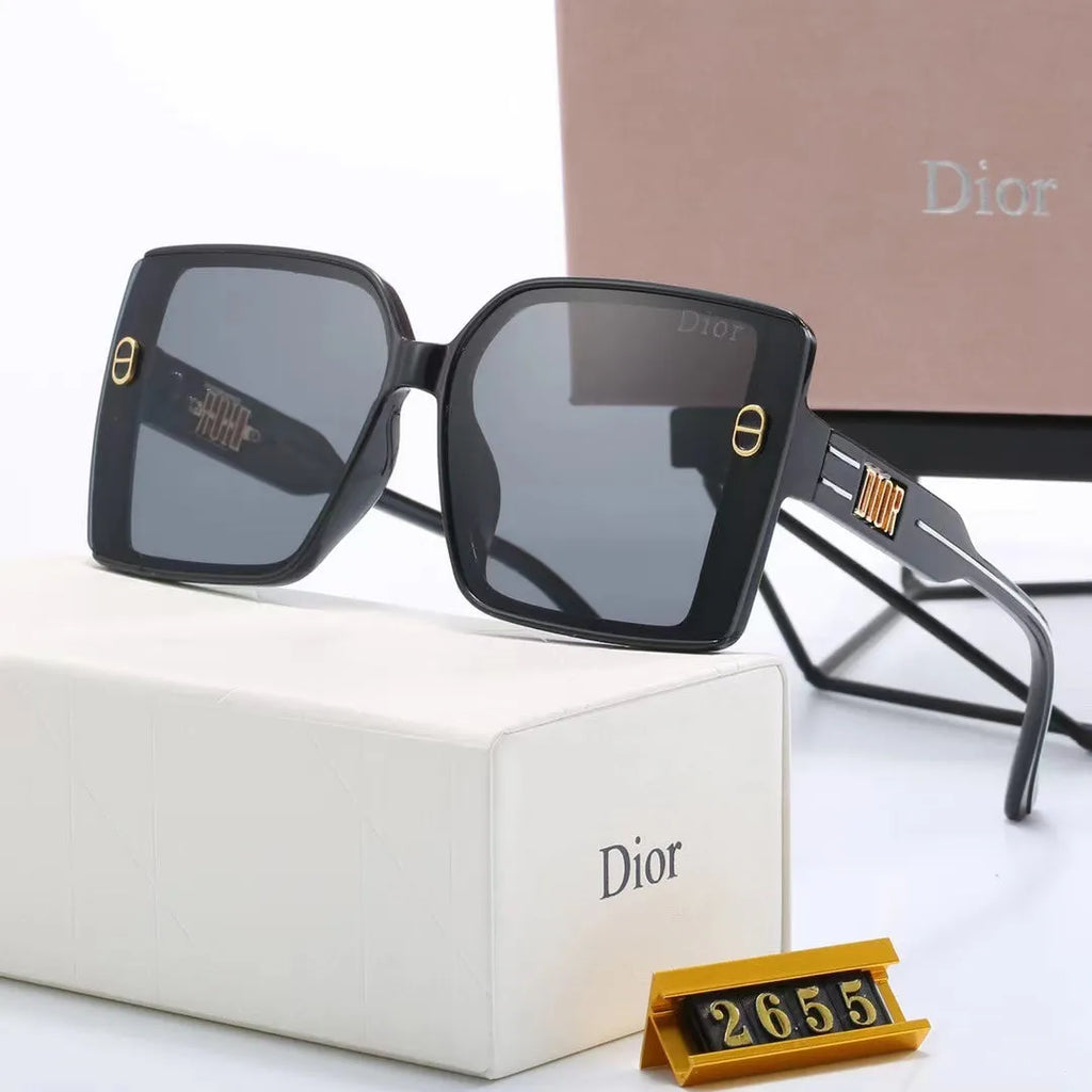 Fashion CD Letter Temple Stripe Sunglasses P347