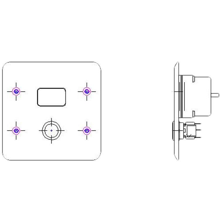 Chrome Electronics Flush Valve Trim S2736