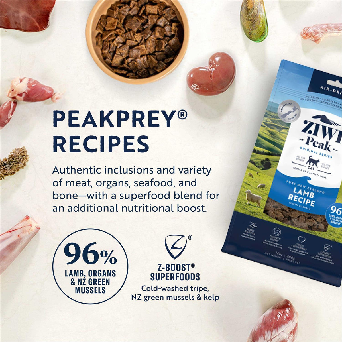 Air-Dried Cat Food Lamb O2928
